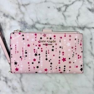 Kate Spade Twinkle Printed Stars Phone Wristlet Wallet